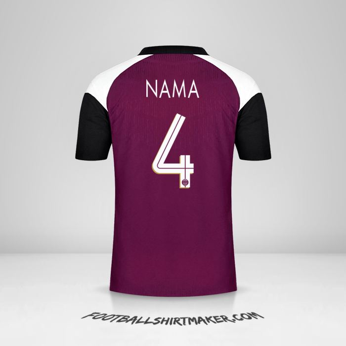 Jersey Paris Saint Germain Cup 2020/21 Ketiga -  nama - 4