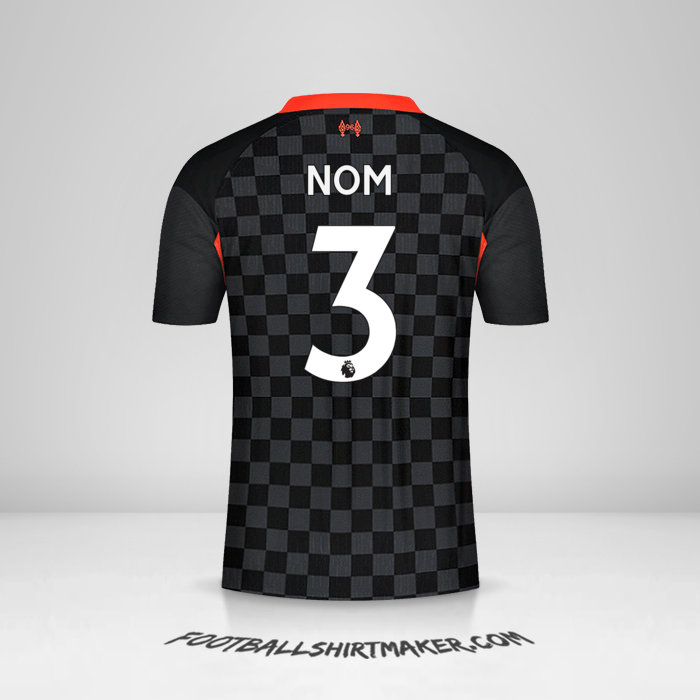 Maillot Liverpool FC 2020/21 Troisième -  nom - 3