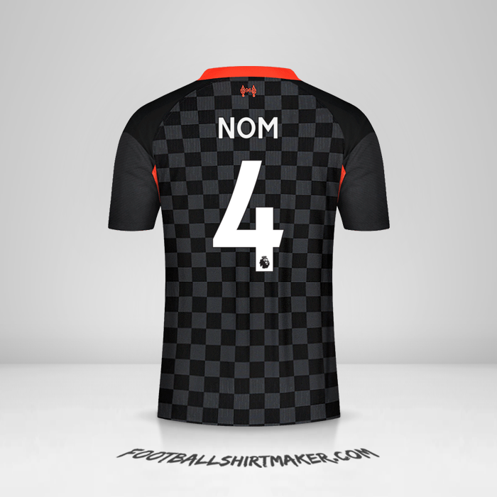 Maillot Liverpool FC 2020/21 Troisième -  nom - 4