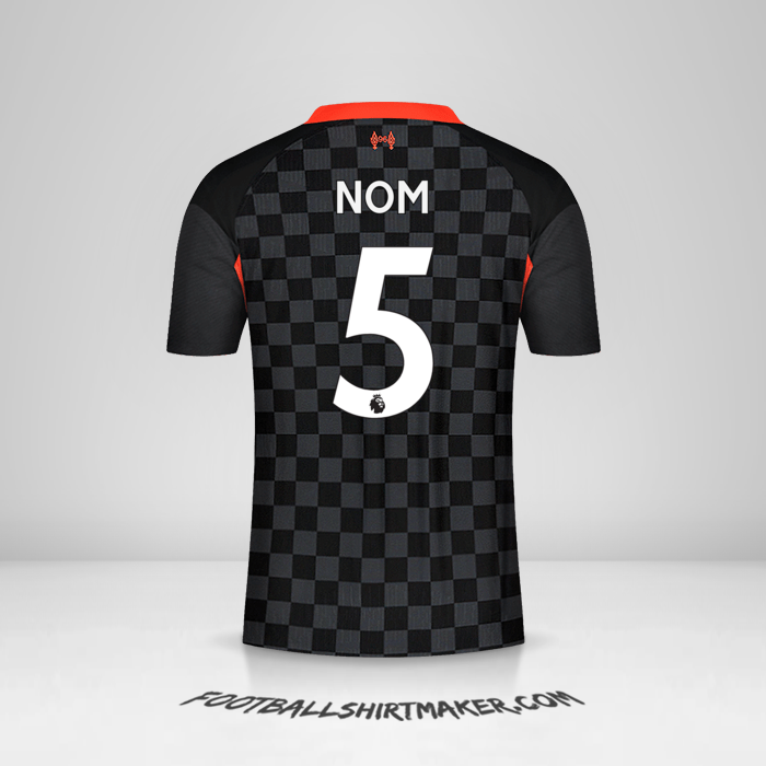 Maillot Liverpool FC 2020/21 Troisième -  nom - 5