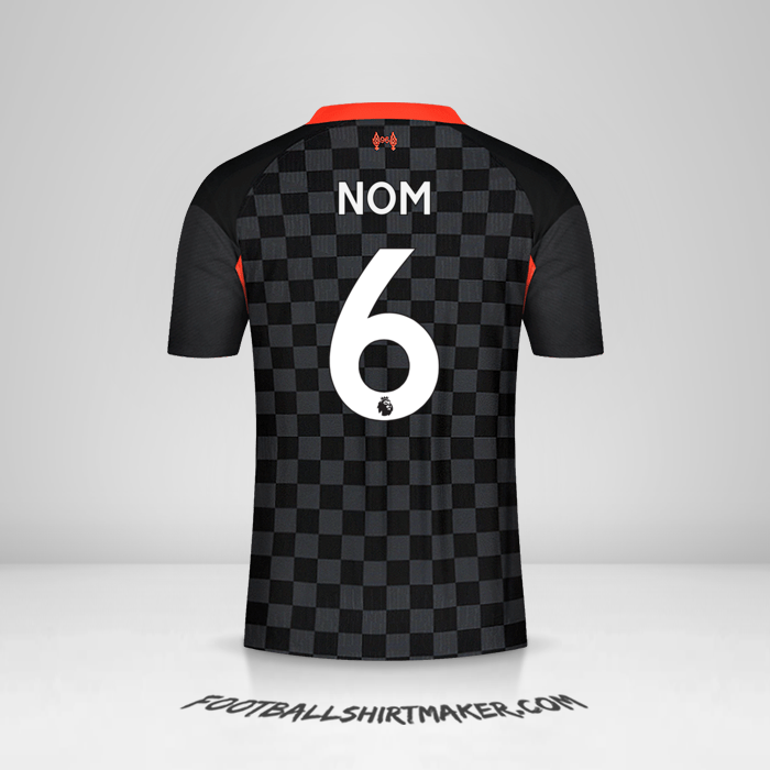 Maillot Liverpool FC 2020/21 Troisième -  nom - 6