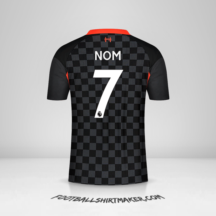 Maillot Liverpool FC 2020/21 Troisième -  nom - 7