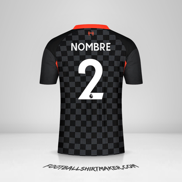 Camiseta Liverpool FC 2020/21 Tercera -  nombre - 2