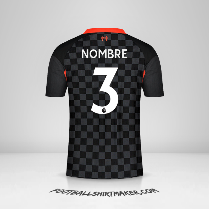 Camiseta Liverpool FC 2020/21 Tercera -  nombre - 3
