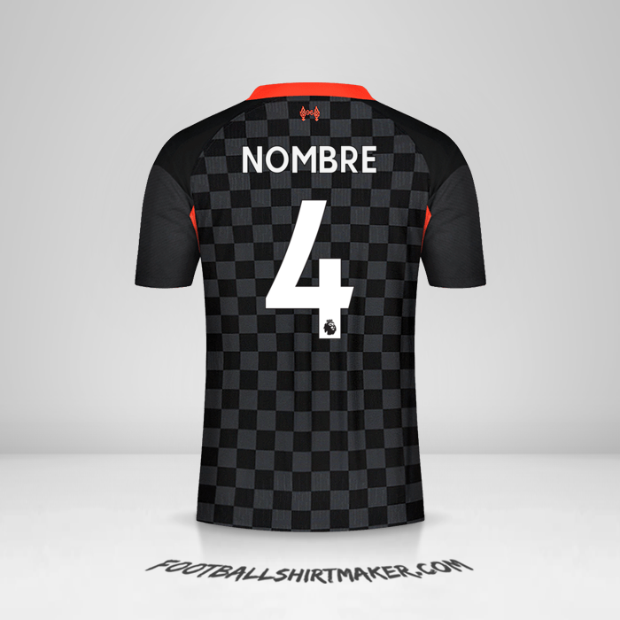 Camiseta Liverpool FC 2020/21 Tercera -  nombre - 4