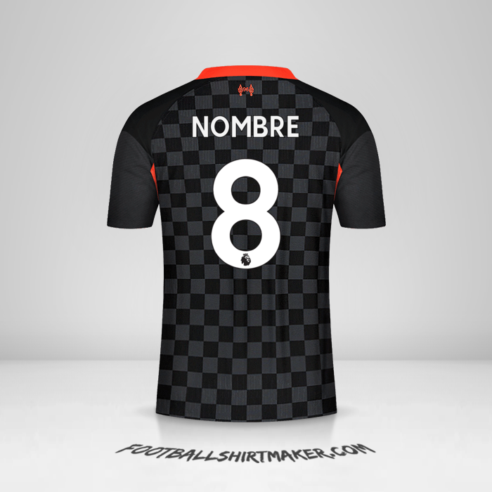 Jersey Liverpool FC 2020/21 Tercera -  nombre - 8