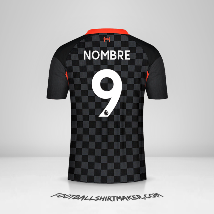 Jersey Liverpool FC 2020/21 Tercera -  nombre - 9