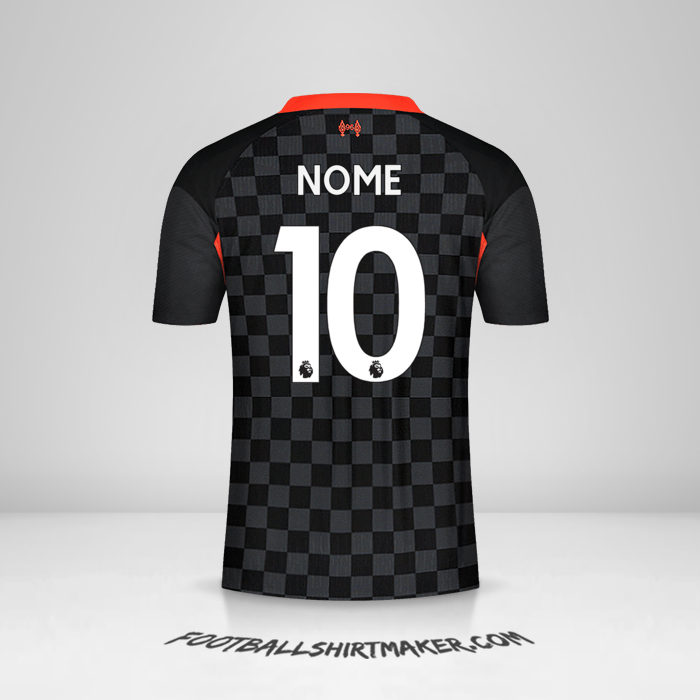 Maglia Liverpool FC 2020/21 Terza -  nome - 10