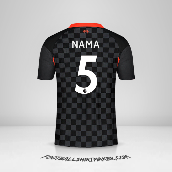 Jersey Liverpool FC 2020/21 Ketiga -  nama - 5