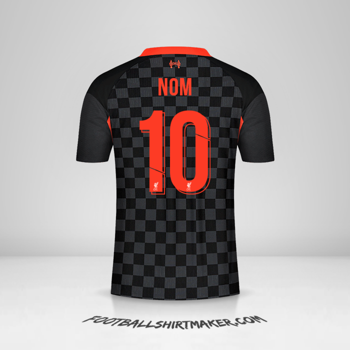 Maillot Liverpool FC Cup 2020/21 Troisième -  nom - 10
