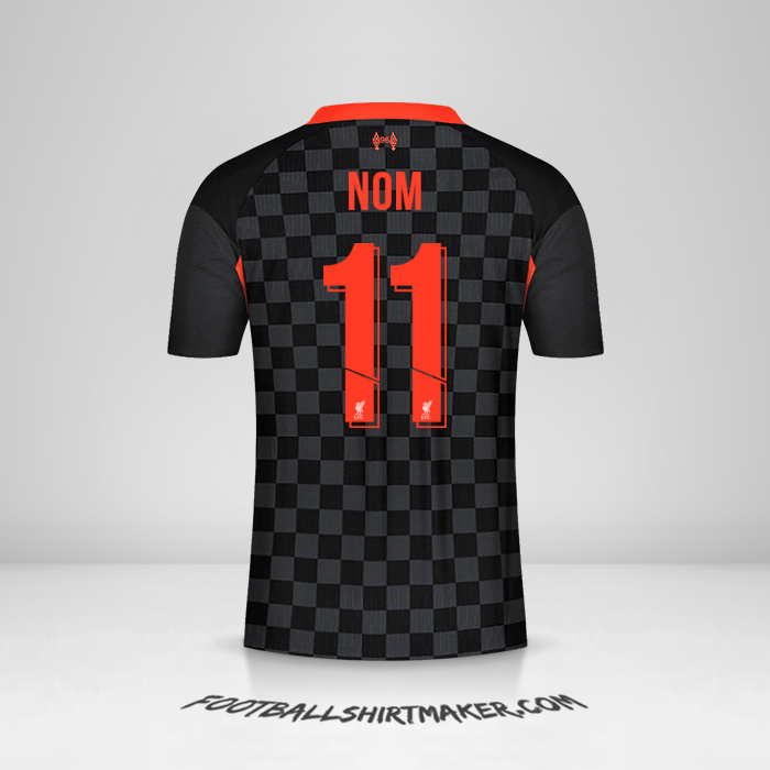 Maillot Liverpool FC Cup 2020/21 Troisième -  nom - 11