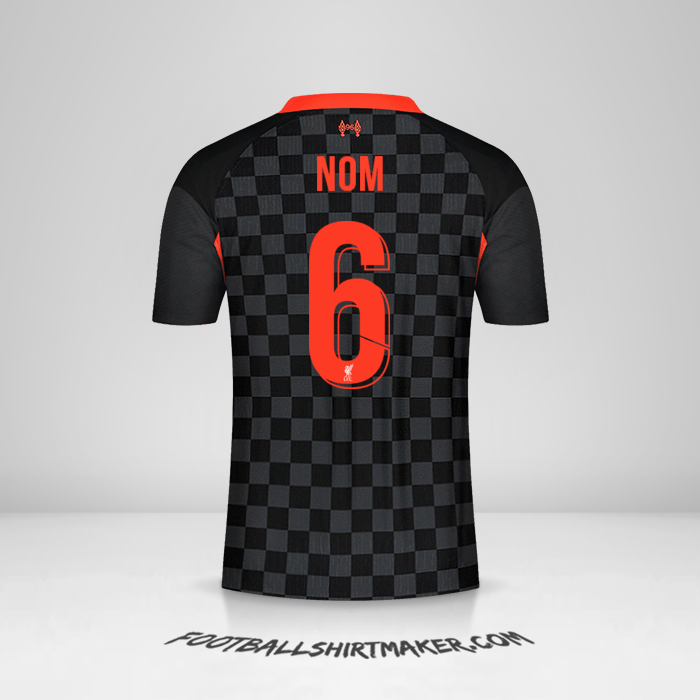 Maillot Liverpool FC Cup 2020/21 Troisième -  nom - 6