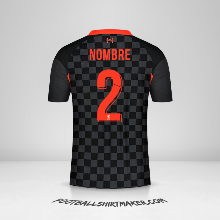 Camiseta Liverpool FC Cup 2020/21 Tercera -  nombre - 2
