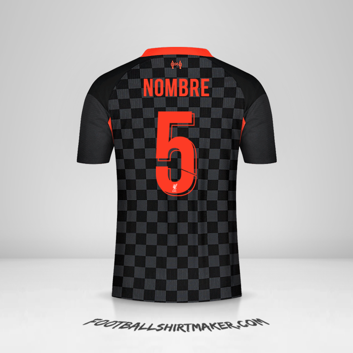 Camiseta Liverpool FC Cup 2020/21 Tercera -  nombre - 5