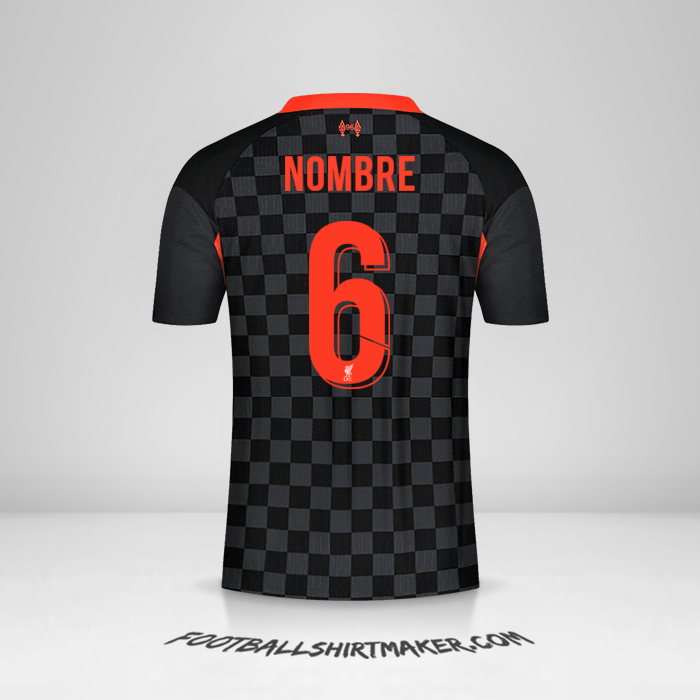 Camiseta Liverpool FC Cup 2020/21 Tercera -  nombre - 6