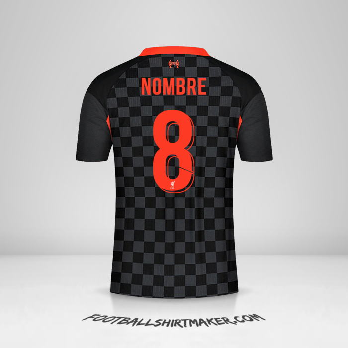 Camiseta Liverpool FC Cup 2020/21 Tercera -  nombre - 8