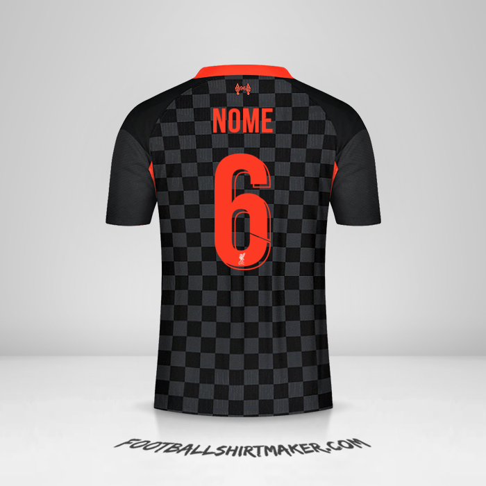 Camisa Liverpool FC Cup 2020/21 Terceira -  nome - 6
