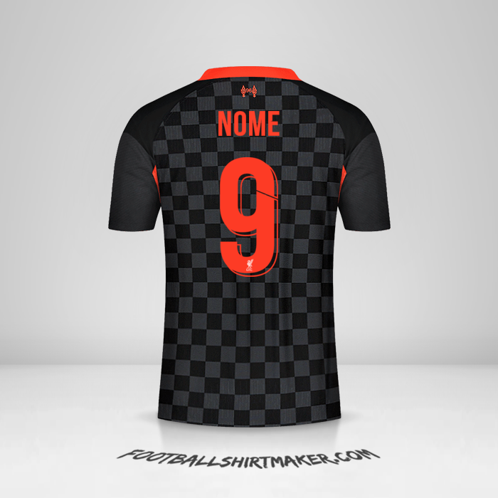 Camisa Liverpool FC Cup 2020/21 Terceira -  nome - 9
