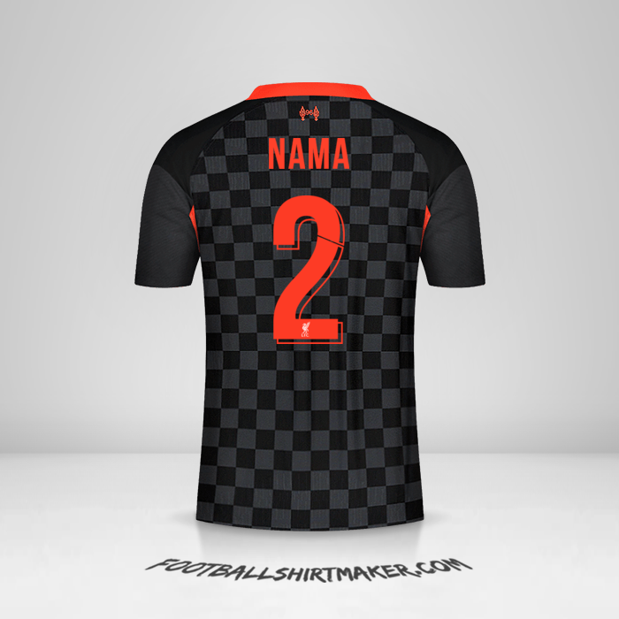Jersey Liverpool FC Cup 2020/21 Ketiga -  nama - 2