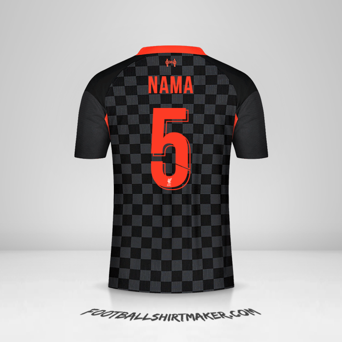 Jersey Liverpool FC Cup 2020/21 Ketiga -  nama - 5