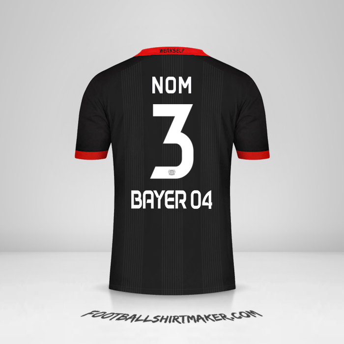 Maillot Bayer 04 Leverkusen 2020/21 -  nom - 3
