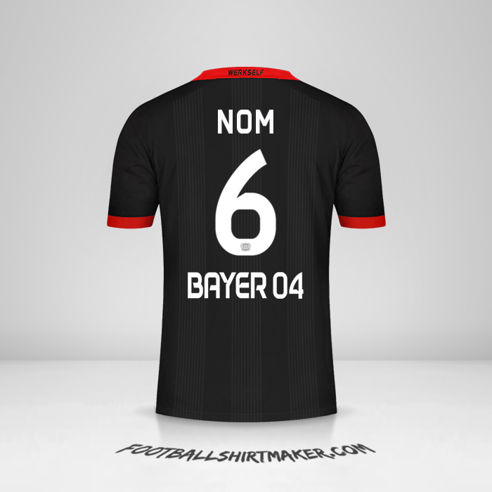Maillot Bayer 04 Leverkusen 2020/21 -  nom - 6