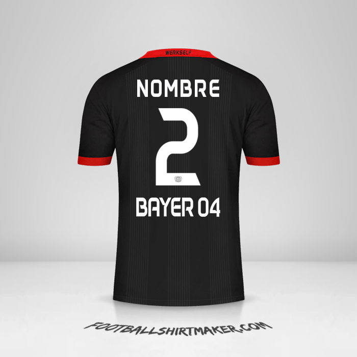 Jersey Bayer 04 Leverkusen 2020/21 -  nombre - 2