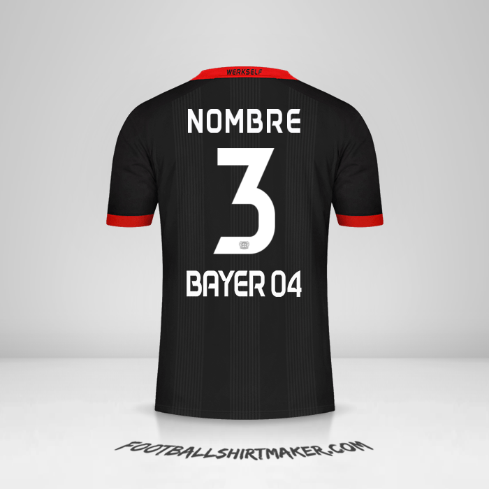 Camiseta Bayer 04 Leverkusen 2020/21 -  nombre - 3