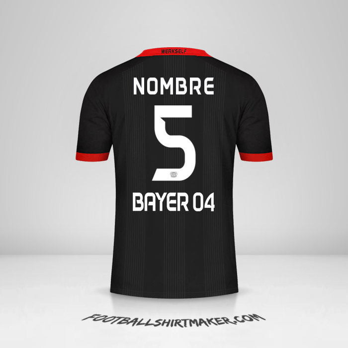 Jersey Bayer 04 Leverkusen 2020/21 -  nombre - 5