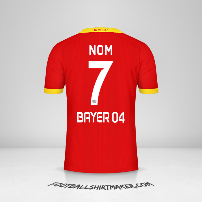 Maillot Bayer 04 Leverkusen 2020/21 Extérieur -  nom - 7