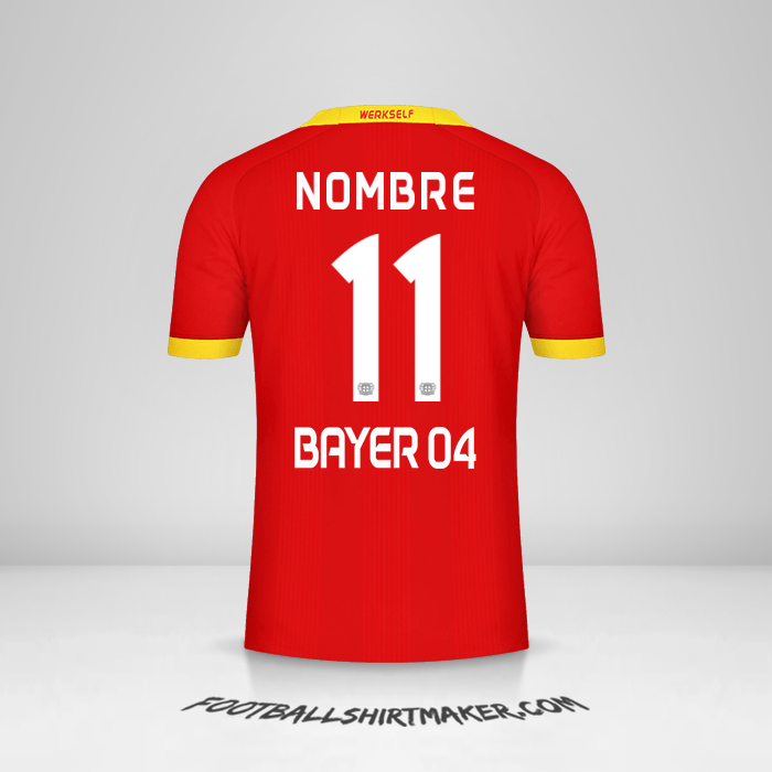 Jersey Bayer 04 Leverkusen 2020/21 Visita -  nombre - 11