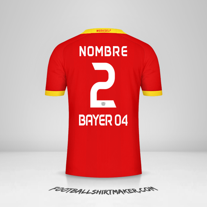 Jersey Bayer 04 Leverkusen 2020/21 Visita -  nombre - 2