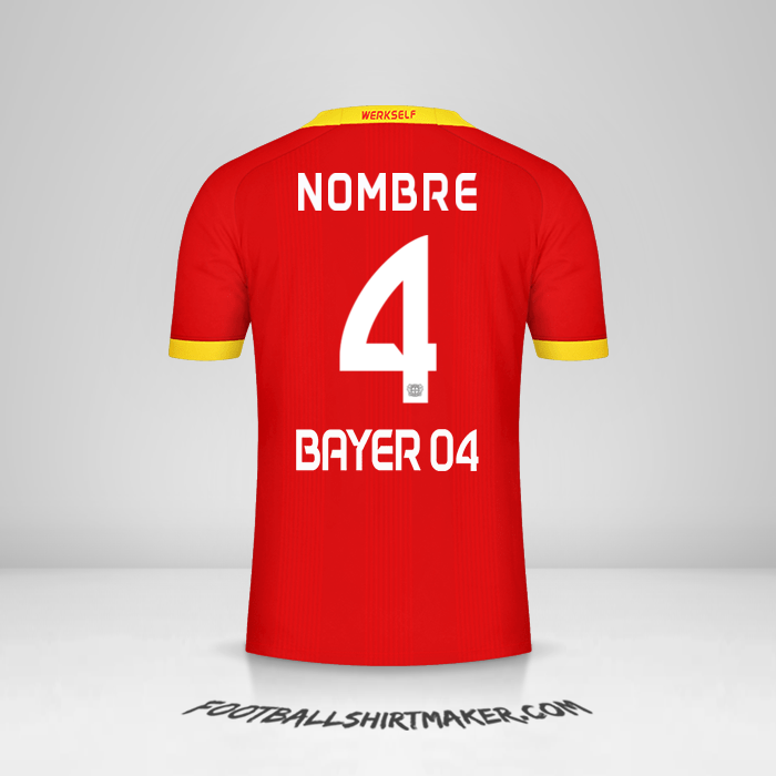 Jersey Bayer 04 Leverkusen 2020/21 Visita -  nombre - 4