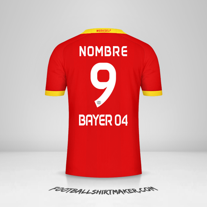 Jersey Bayer 04 Leverkusen 2020/21 Visita -  nombre - 9