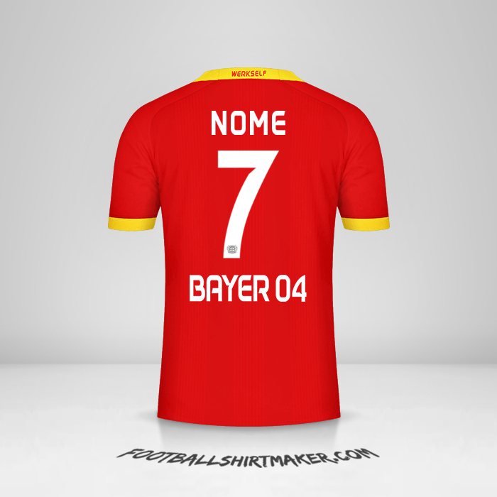 Camisa Bayer 04 Leverkusen 2020/21 Alternativa -  nome - 7