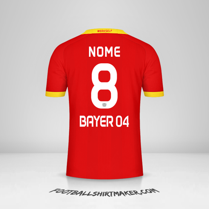 Maglia Bayer 04 Leverkusen 2020/21 Seconda -  nome - 8