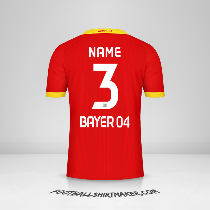 Jersey Bayer 04 Leverkusen 2020/21 Away -  name - 3