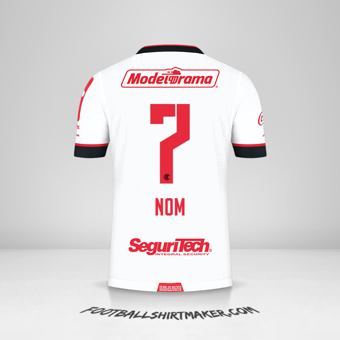 Maillot Toluca FC 2021 Extérieur -  nom - 7
