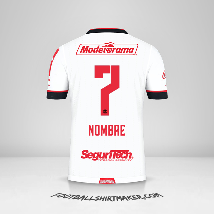 Jersey Toluca FC 2021 Visita -  nombre - 7