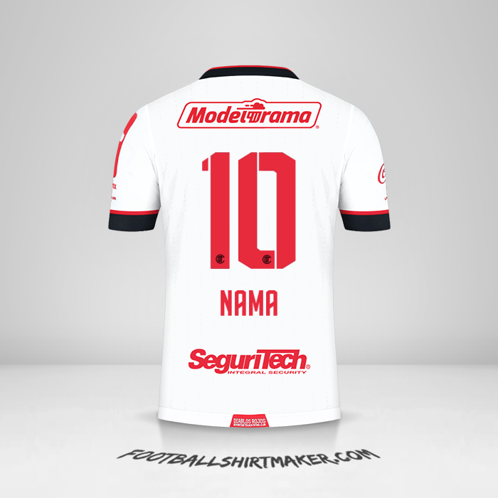Jersey Toluca FC 2021 Alternatif -  nama - 10