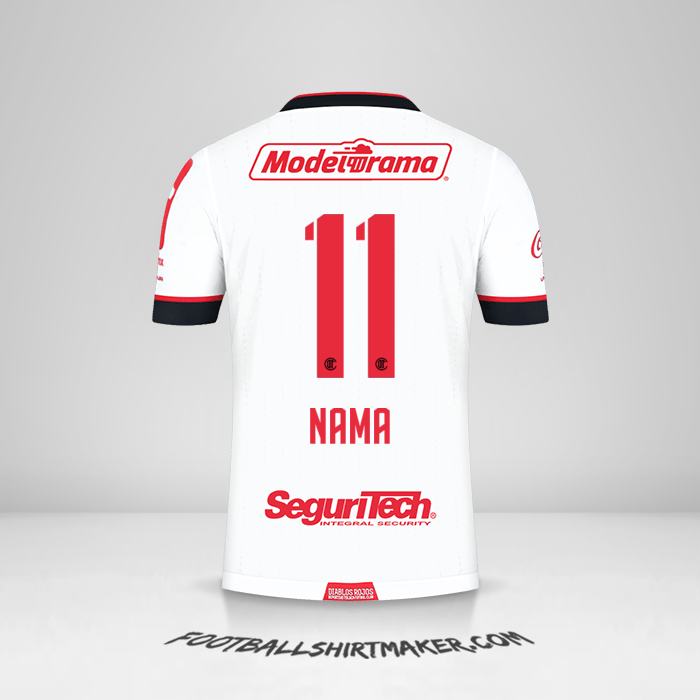 Jersey Toluca FC 2021 Alternatif -  nama - 11