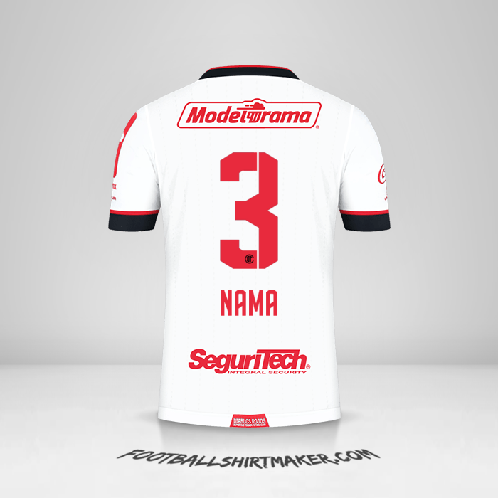 Jersey Toluca FC 2021 Alternatif -  nama - 3