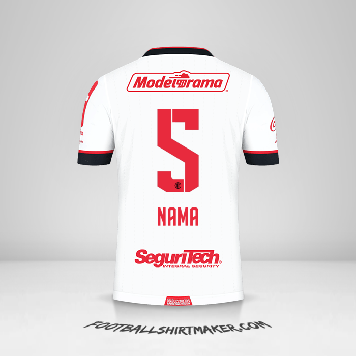 Jersey Toluca FC 2021 Alternatif -  nama - 5