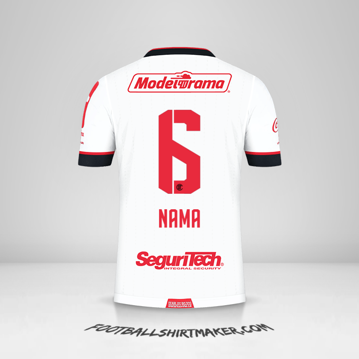 Jersey Toluca FC 2021 Alternatif -  nama - 6