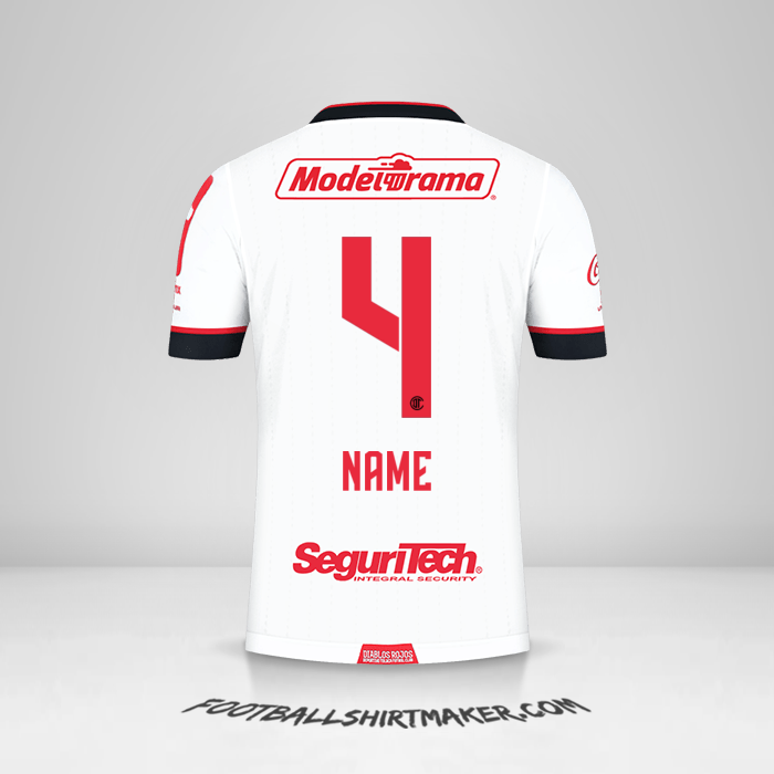 Jersey Toluca FC 2021 Away -  name - 4