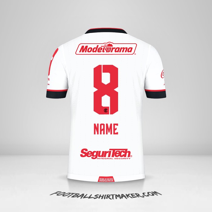 Trikot Toluca FC 2021 Auswärts -  name - 8