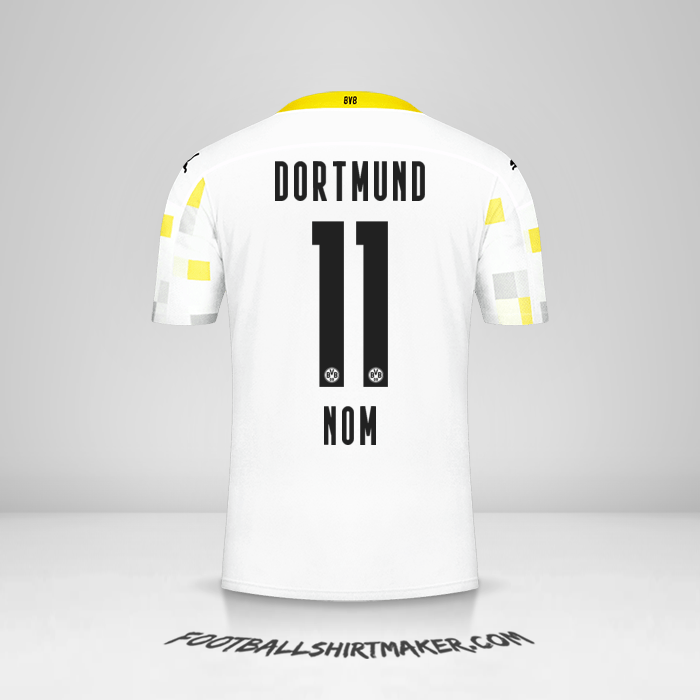 Maillot Borussia Dortmund 2020/21 Troisième -  nom - 11
