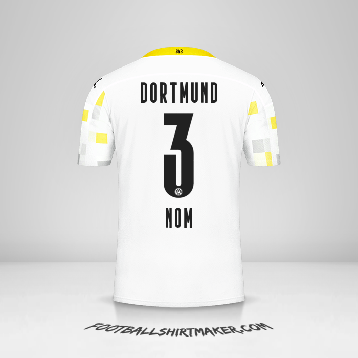 Maillot Borussia Dortmund 2020/21 Troisième -  nom - 3