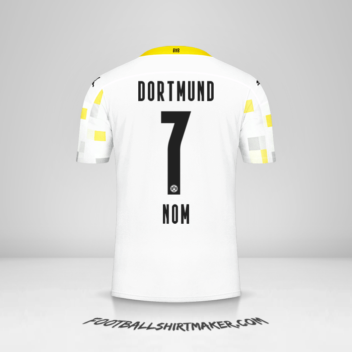Maillot Borussia Dortmund 2020/21 Troisième -  nom - 7