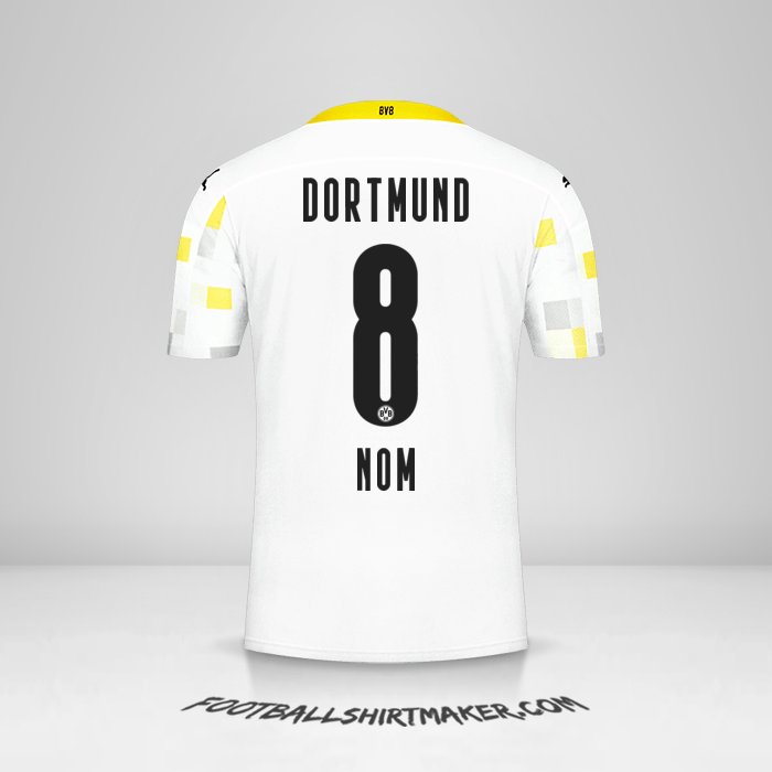 Maillot Borussia Dortmund 2020/21 Troisième -  nom - 8